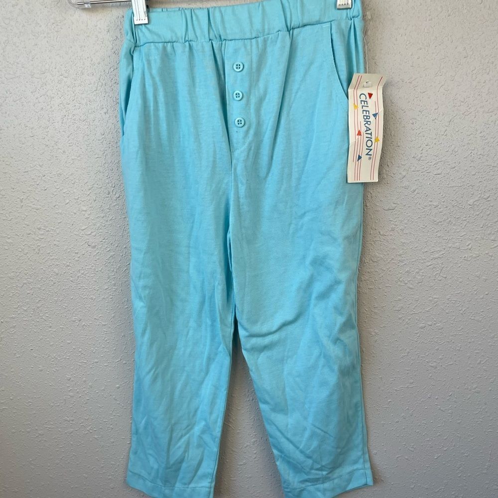 NWT Vintage Celebration Blue Kids Pants 5/6